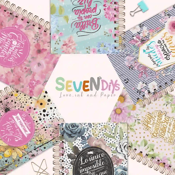 Portadas Florales Digitales Con Frases Motivacionales, cubierta planificador, portadas para agenda, fondos bonitos, Florales 1