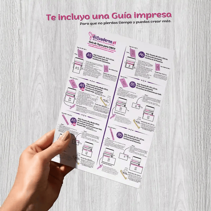 18 Topes Anilladora Cinch - Compatible con Cinch Rosada, Menta, Negra 2