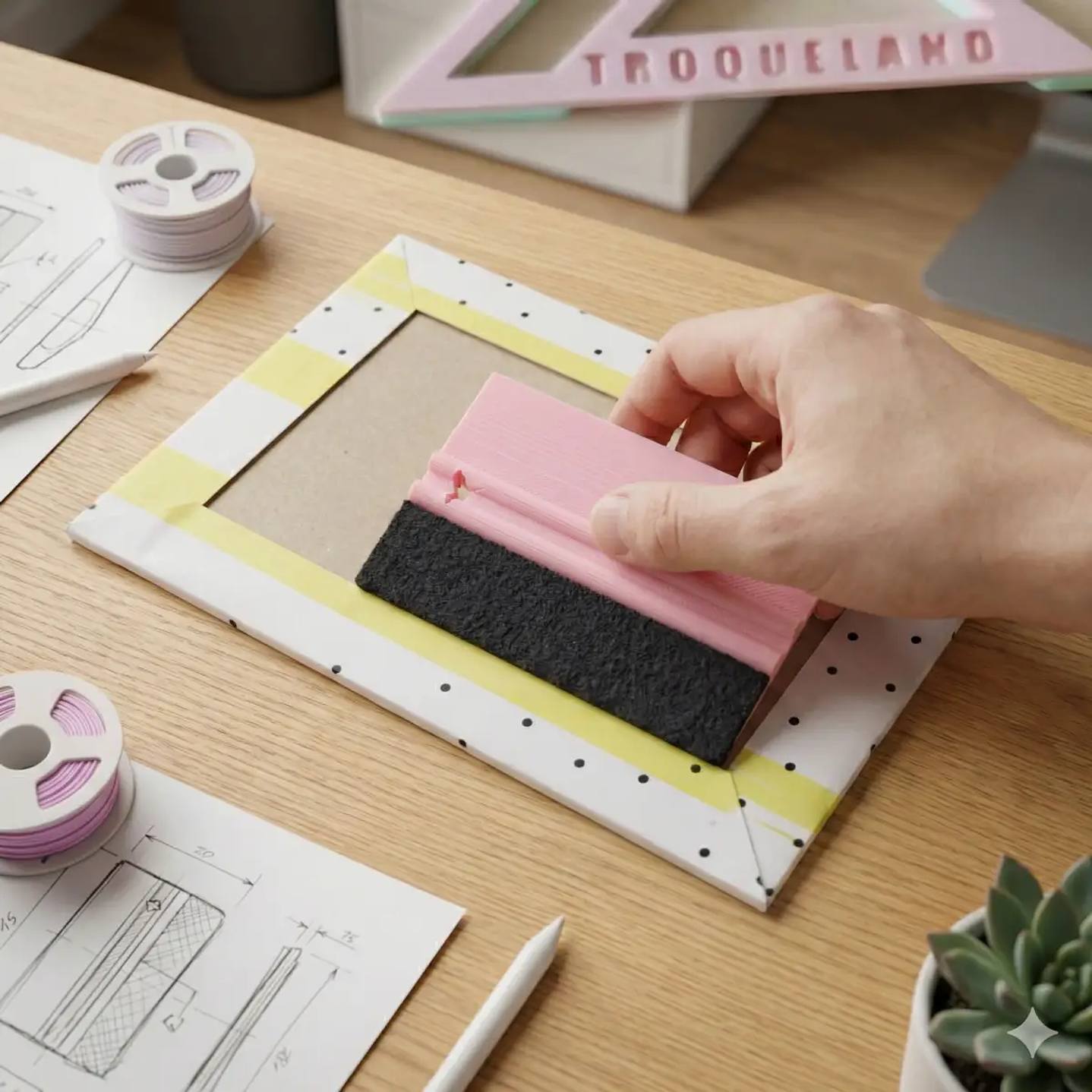 Espátula 3D Tamaño S con Fieltro – Vinilos y Laminados 2