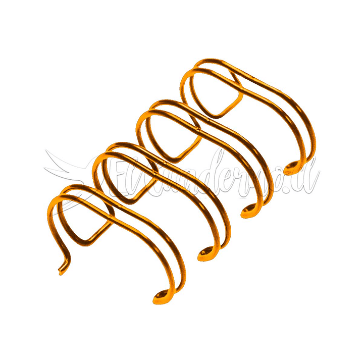 Anillo Metálico 9,5mm Tonos Neutros - 4 Tiras Oficio 3