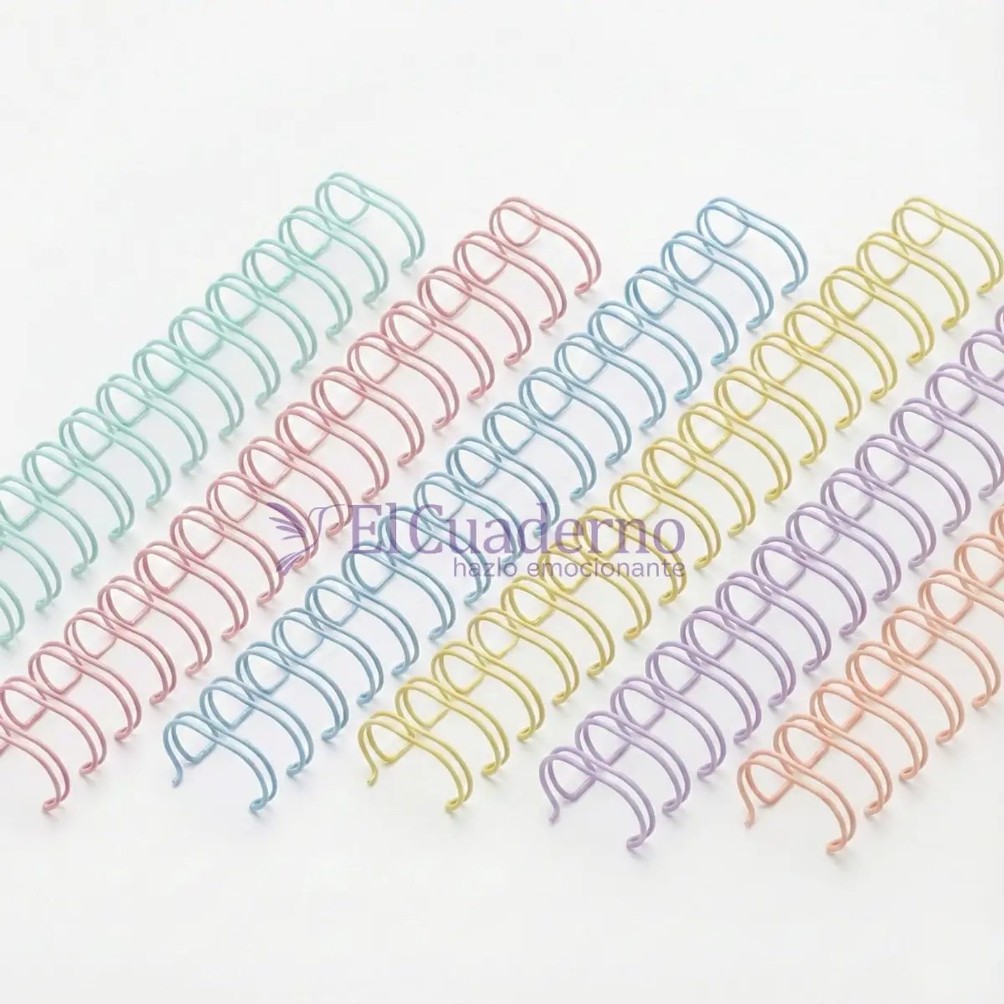Anillo Metálico 9,5mm Pastel, Color a Elección - 4 Tiras Oficio 1
