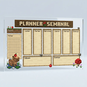Plancha Acrílico 20x29cm 3mm para Planner Board o Pizarras (A4)