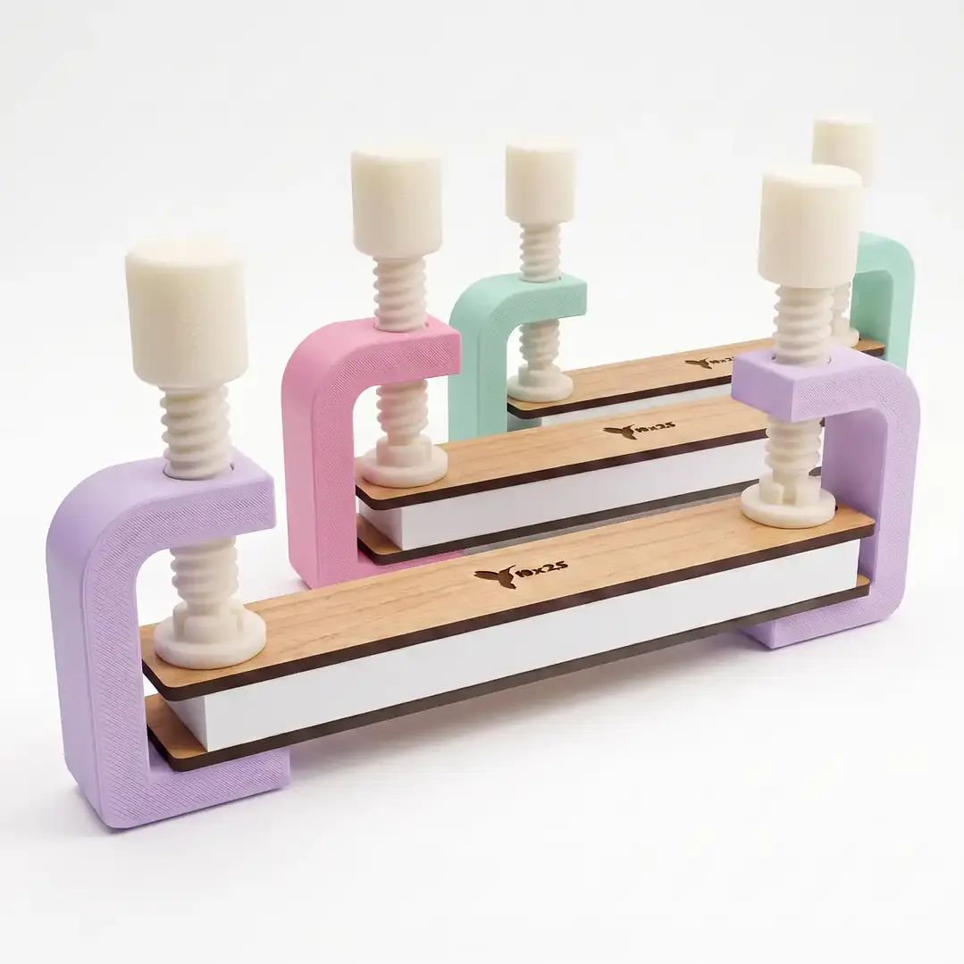 Kit 2 Prensas Encuadernación + Mini Planchas DMF 2
