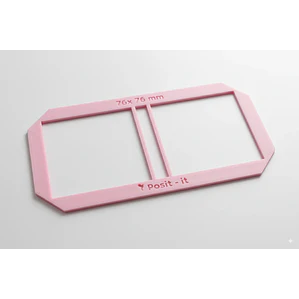Regla post it 81x81 mm - PLA 3D