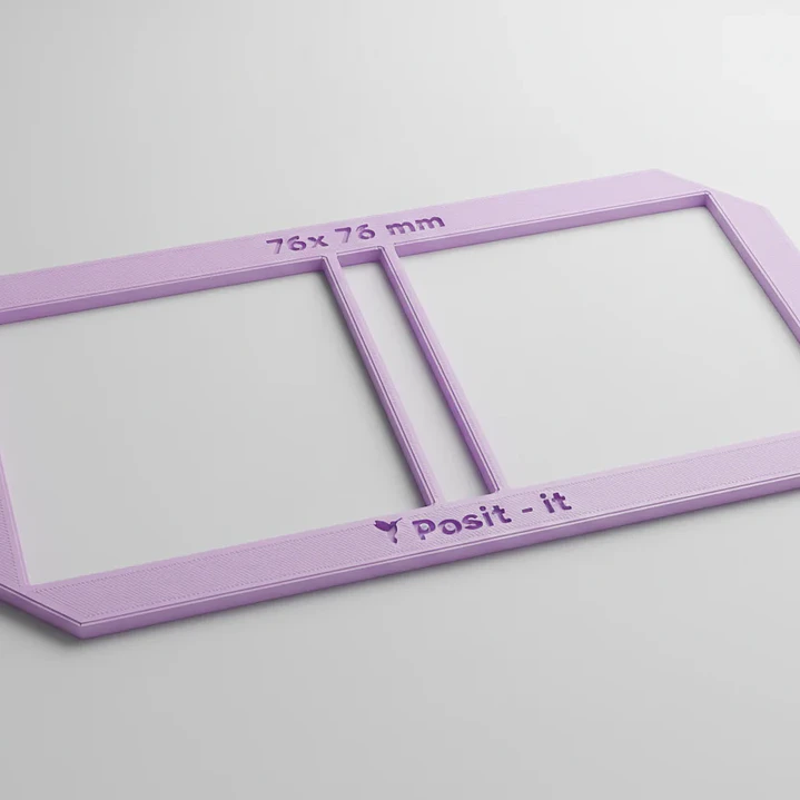 Regla post it 81x81 mm - PLA 3D 4