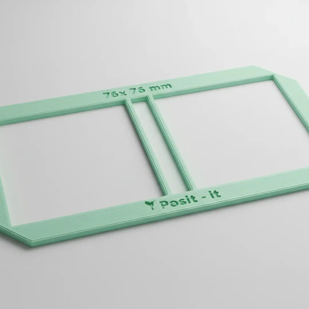 Regla post it 81x81 mm - PLA 3D 5
