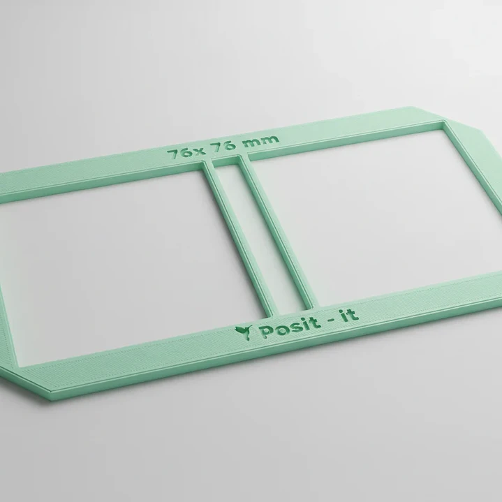 Regla post it 81x81 mm - PLA 3D 5