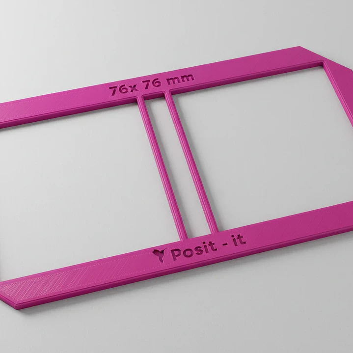 Regla post it 81x81 mm - PLA 3D 6