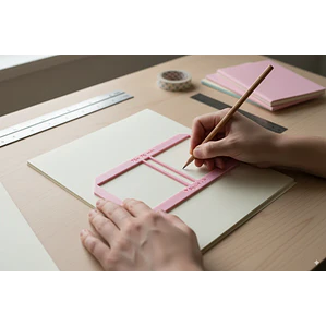 Regla post it 81x81 mm - PLA 3D