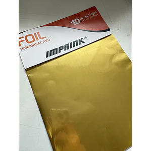 Papel Foil Termoreactivo Láser A4 / 10 Hojas – Matte Gold