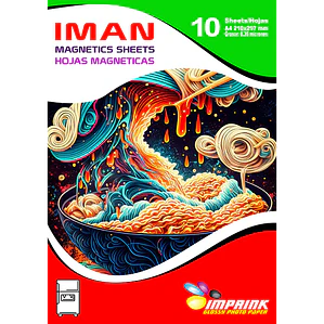 Imán Flexible A4 – Pack 10 Pliegos 0,35 mm