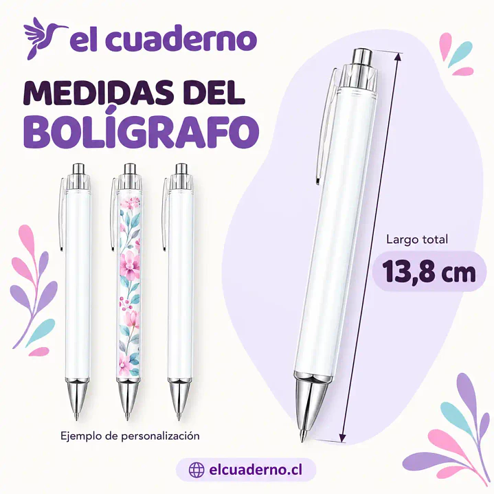 Bolígrafos Personalizables Tinta Azul + Bolsas Holográficas 2