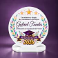 Galvano Redondo 10×10 cm con soporte - Personalizable | BANCO SOLIDO O TRANSPARENTE - Miniatura 6