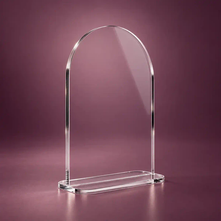 Gálbano Arco Con Base Acrílico - Personalizable  | BANCO SOLIDO O TRANSPARENTE 5