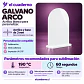 Gálbano Arco Con Base Acrílico - Personalizable  | BANCO SOLIDO O TRANSPARENTE - Miniatura 3