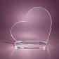 Galvano Corazón con Base - Personalizable | BANCO SOLIDO O TRANSPARENTE - Miniatura 4