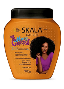 SKALA EXPERT MAIS CRESPOS 2 EN 1 CREMA PEINAR + CREMA TRATAMIENTO 1 K / FUERZA,  HIDRATACION Y ACCION DESENREDANTE