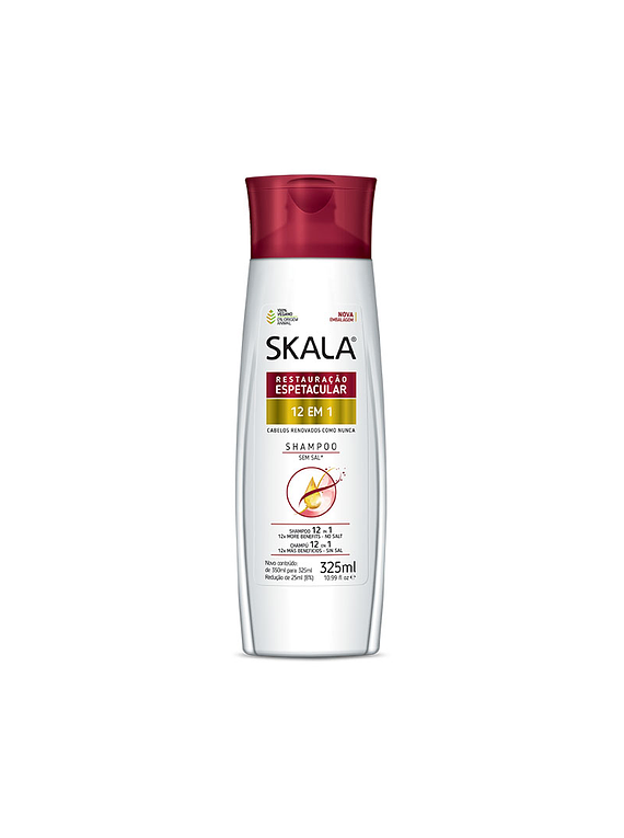 SKALA 12 BENEFICIOS EN 1 SHAMPOO 325 ML / CABELLOS DAÑADOS