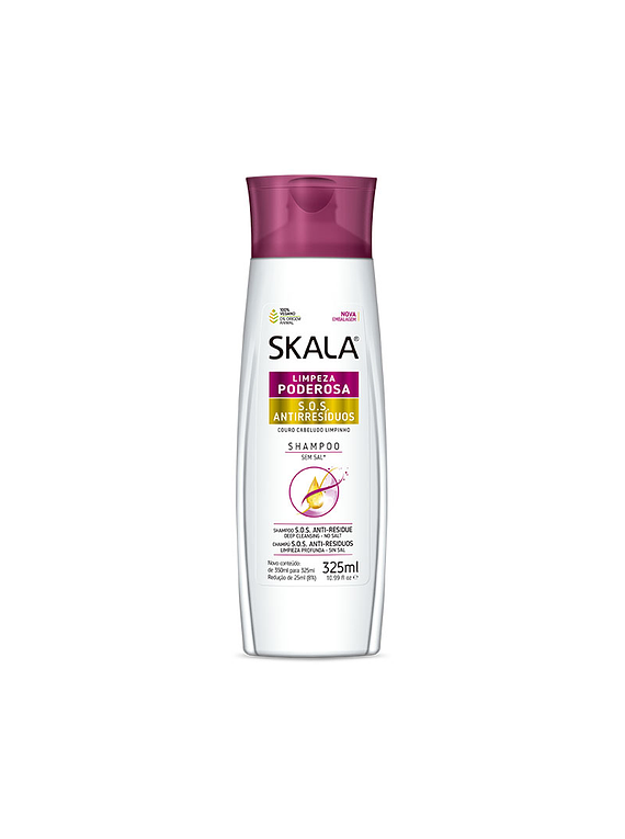 SKALA LIMPIEZA PODEROSA S.O.S. SHAMPOO 325 ML / ANTIRESIDUOS 