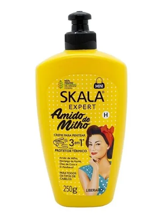 SKALA AMIDO DE MILHO 3 EN  CREMA DE PEINAR 250 G / TODO TIPO DE CABELLO