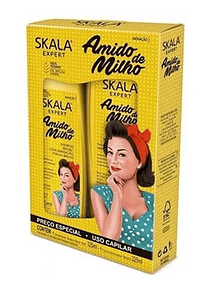 SKALA KIT AMIDO DE MILHO SHAMPOO Y ACONDICIONADOR 325 ML / REPARACION Y BRILLO 