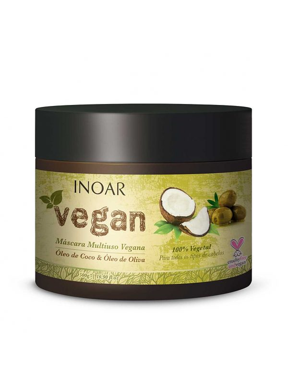 INOAR VEGAN MASCARA 500 GR / HIDRATACION Y REPARACION CAPILAR