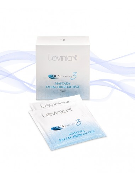 Máscara facial hidro activa, Levinia / AQUA memory3  sobre de 25grs