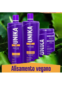 Kit de Alisado Vegano Unika Kalistta / Shampoo - Mascara - Alisante capilar