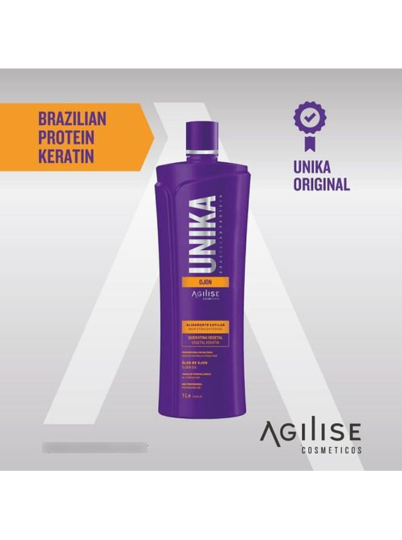 Kit de Alisado Vegano Unika Kalistta / Shampoo - Mascara - Alisante capilar