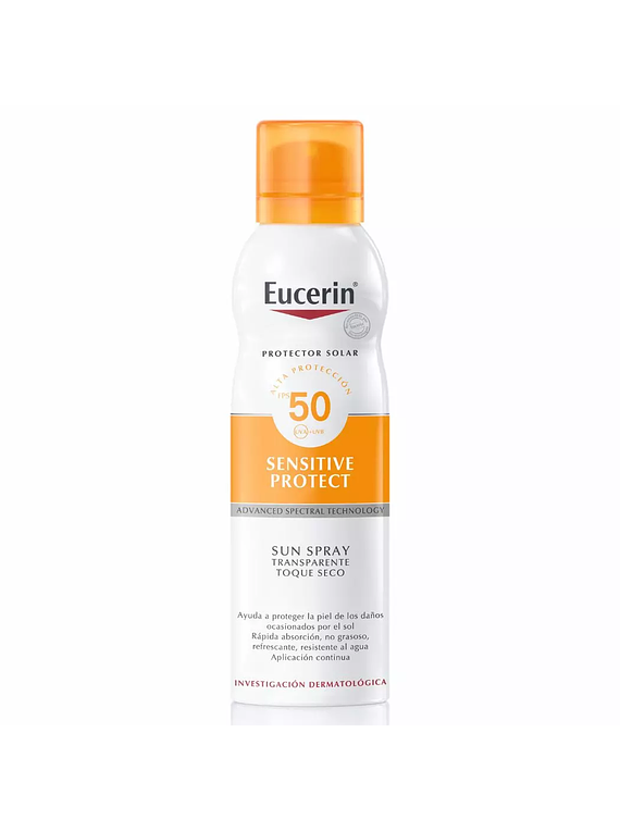 Protector Solar Eucerin en Spray Toque Seco 50 SPF 200ML