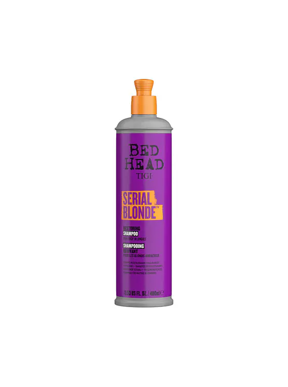 Bed Head TIGI Serial Blonde Shampoo 400 ml | Shampoo Matizador para Cabello Rubio y Platinado