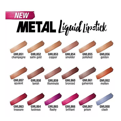 Labial metalico - Metal Liquid Lipstick