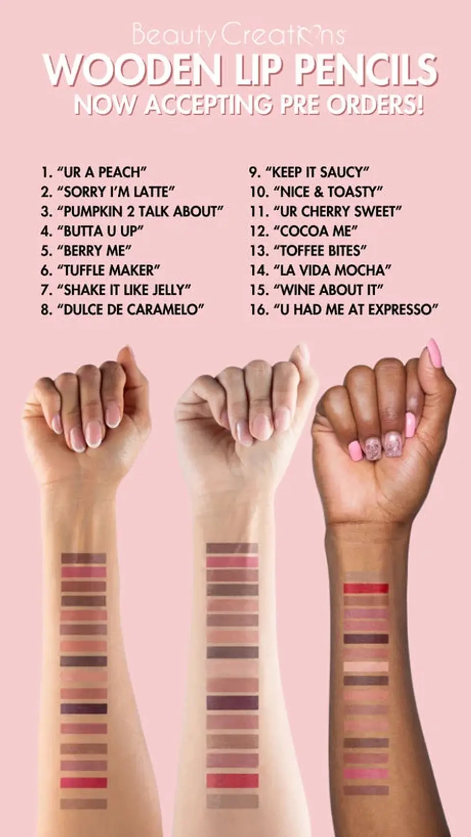 Wooden Lip Pencil - Beauty Creations (1.4) 6