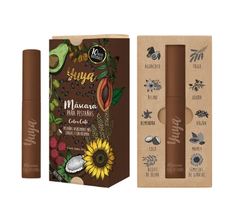 Máscara para Pestañas 10 Aceites Naturales · Café 2