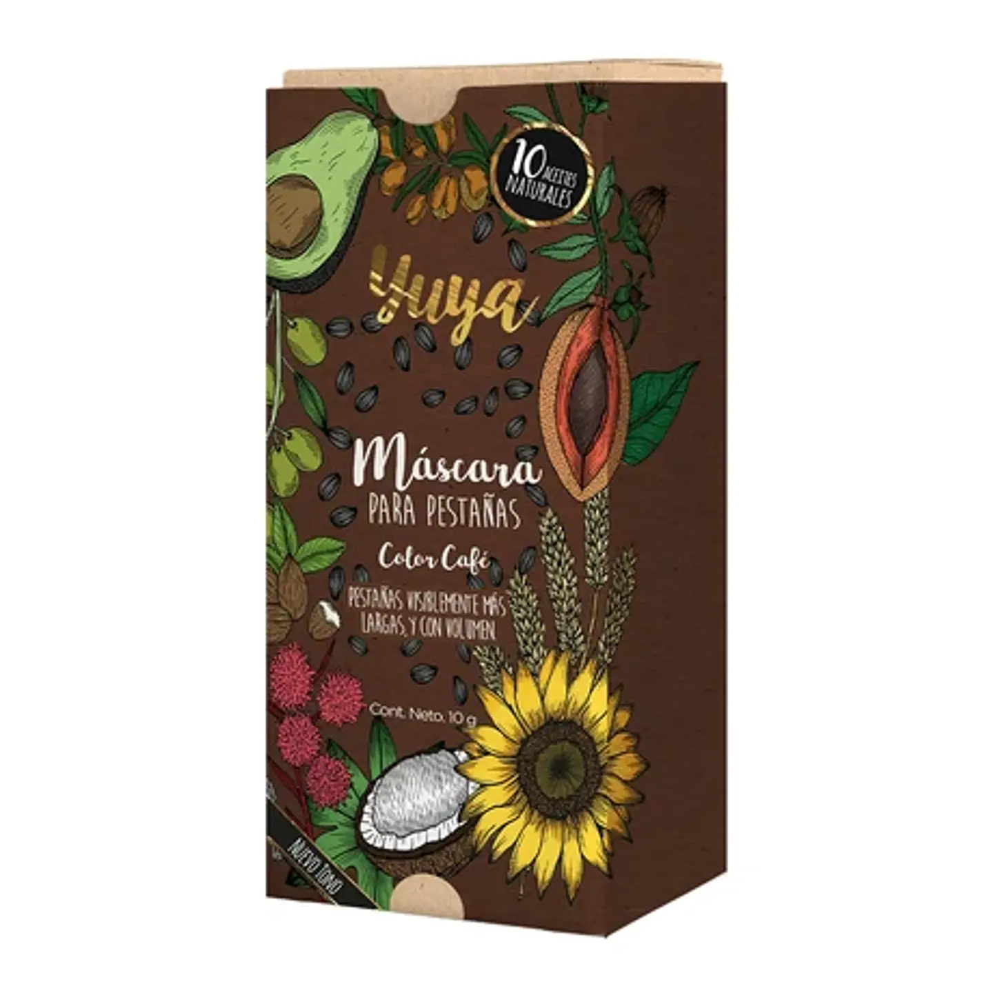 Máscara para Pestañas 10 Aceites Naturales · Café 5