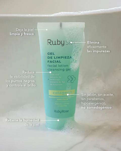 Gel de Limpieza Facial con Colágeno