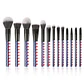Stars & Stripes Makeup Brush Set 13 PC  - Miniatura 4