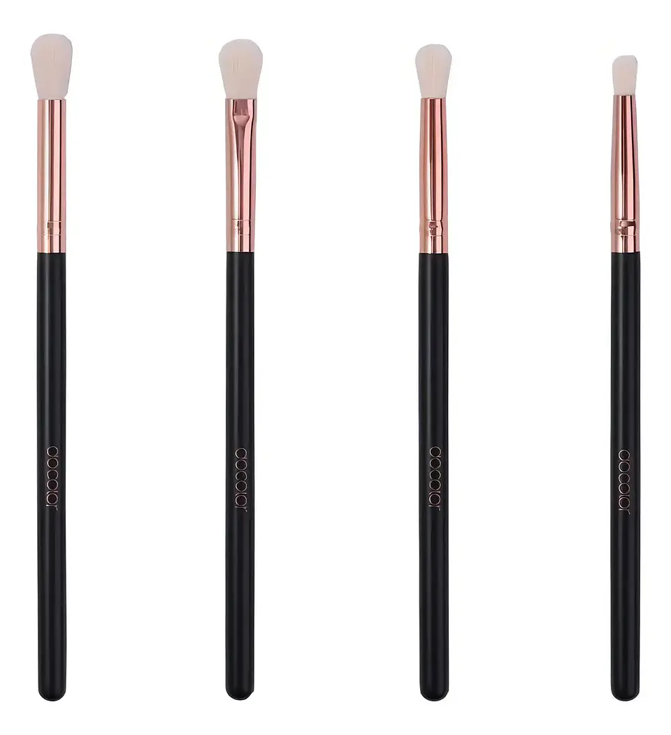 Rose Gold – Set de 4 Brochas para Ojos 4