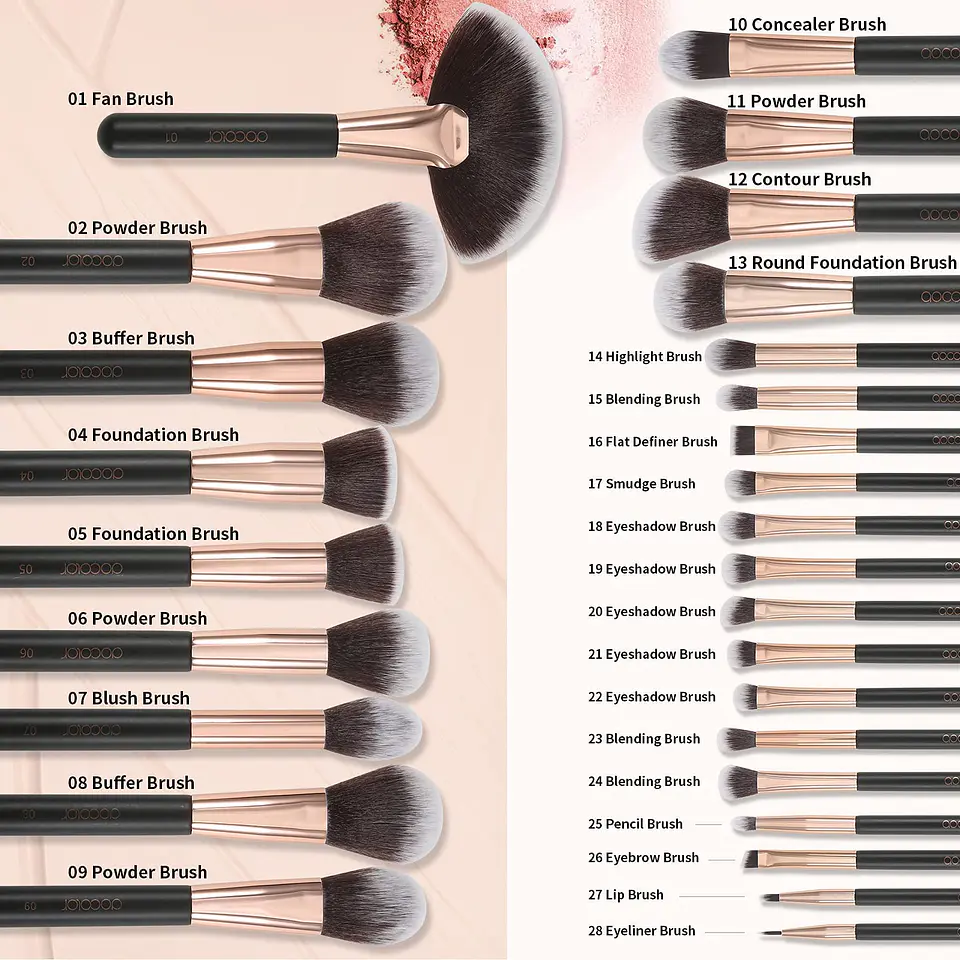 Professional Makeup Brush Set 28 PC  3