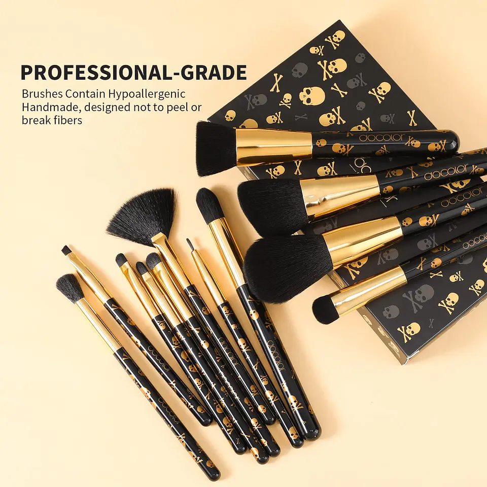 Goth 12 PC Makeup Brush Set 2