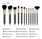 Goth 12 PC Makeup Brush Set - Miniatura 4