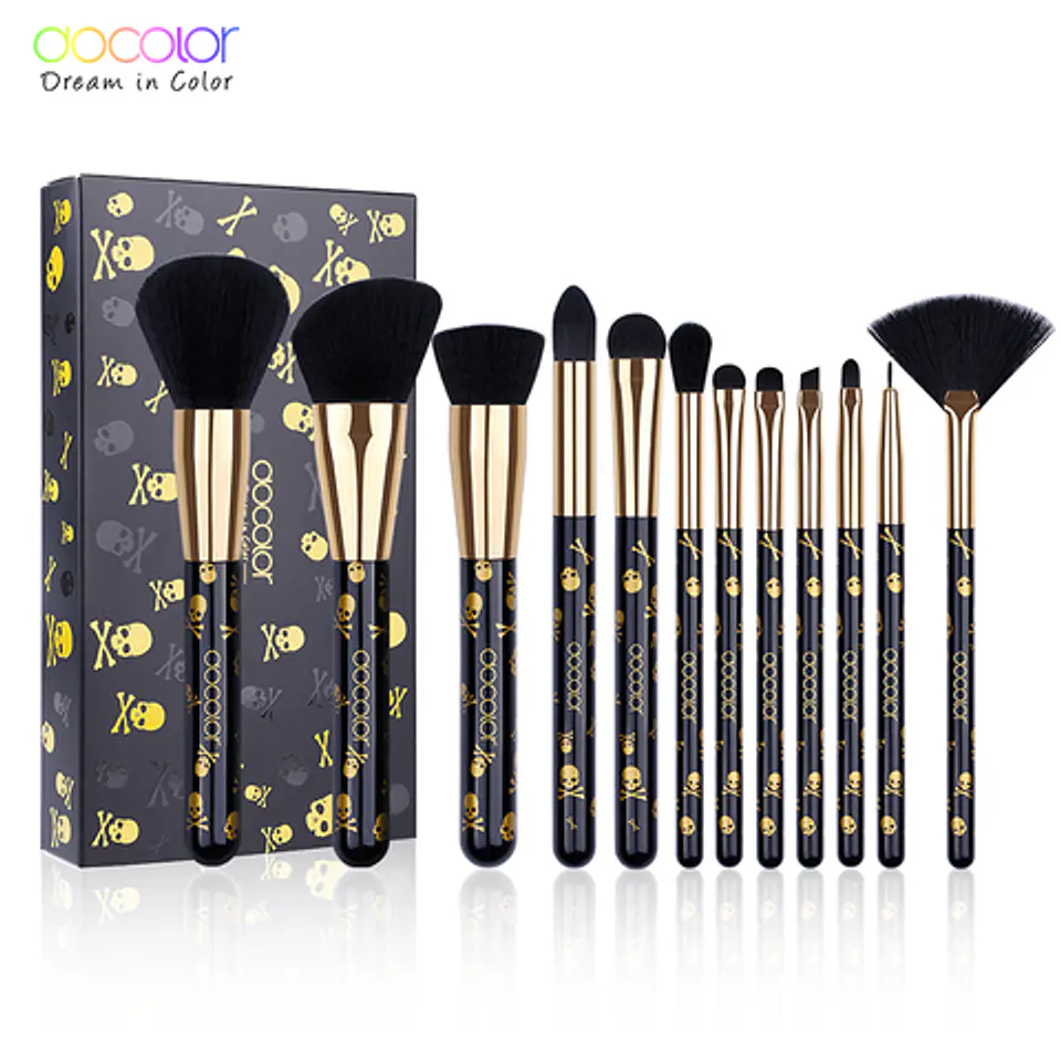 Goth 12 PC Makeup Brush Set 5