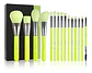 Neon Green – 15 Pieces Makeup Brush Set - Miniatura 4