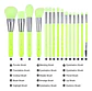 Neon Green – 15 Pieces Makeup Brush Set - Miniatura 3