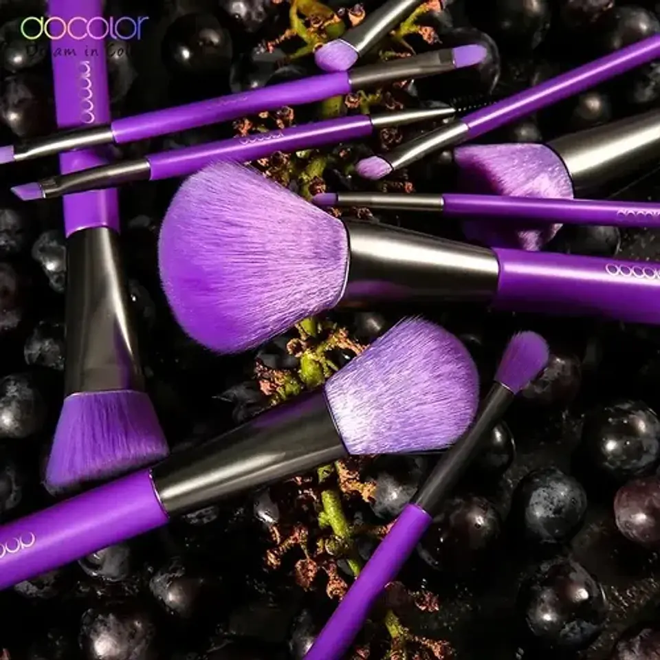 Neon Morado – 10 Pieces Makeup Brush Set 2