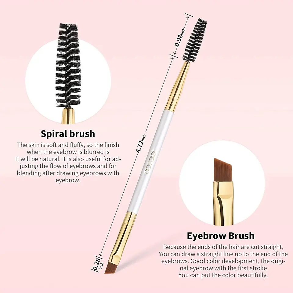 Duo Angled Eyebrow Brush – Brocha Doble para Cejas 2