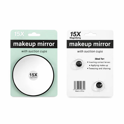 Espejo de Maquillaje con Aumento y Ventosas