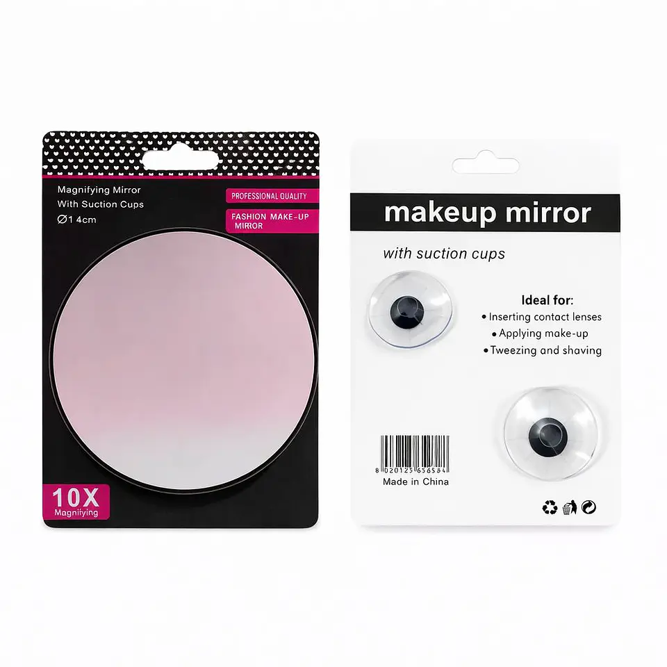 Espejo de Maquillaje con Aumento y Ventosas – 14 cm 3