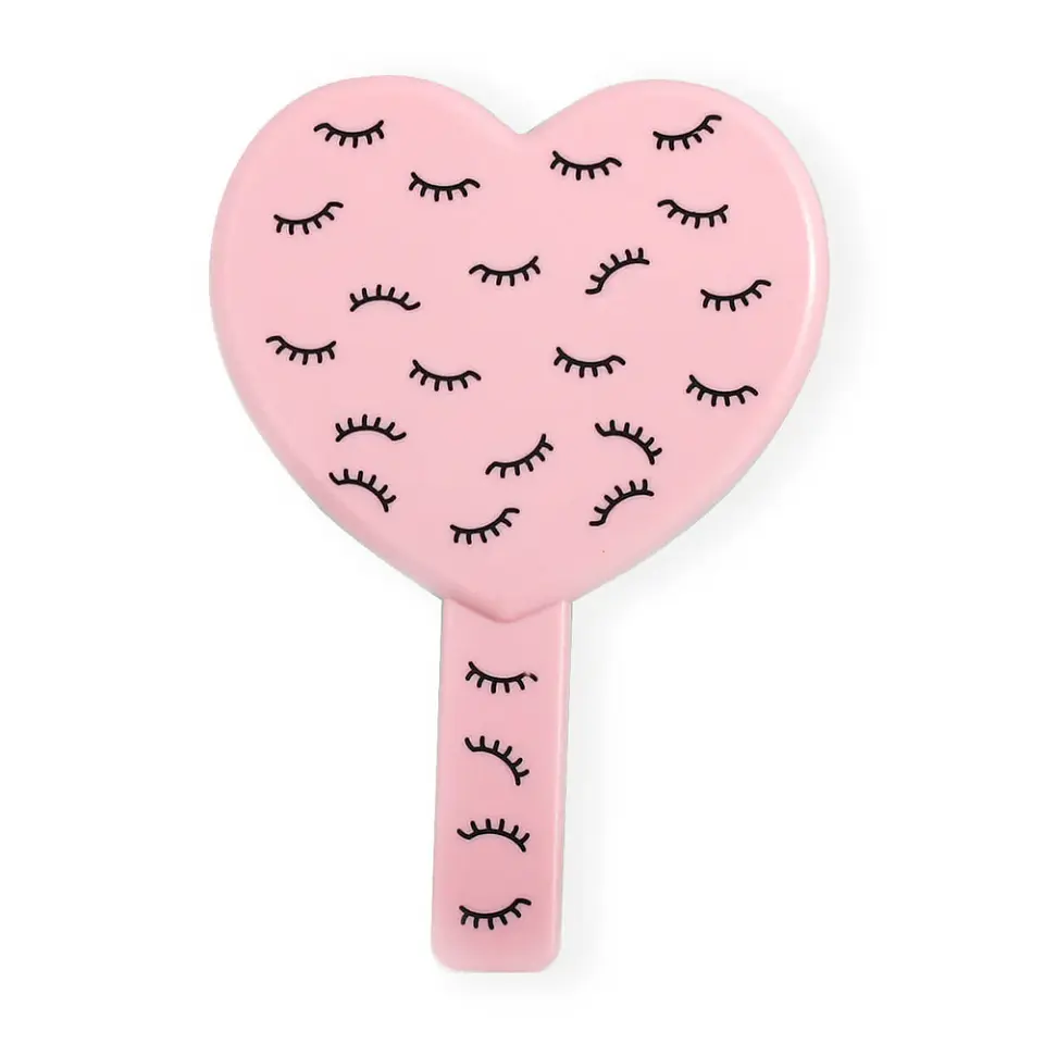 Espejo de Mano Heart Lashes – Diseño Corazón 2