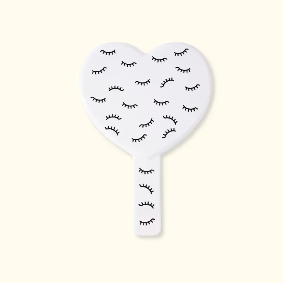 Espejo de Mano Heart Lashes – Diseño Corazón 4